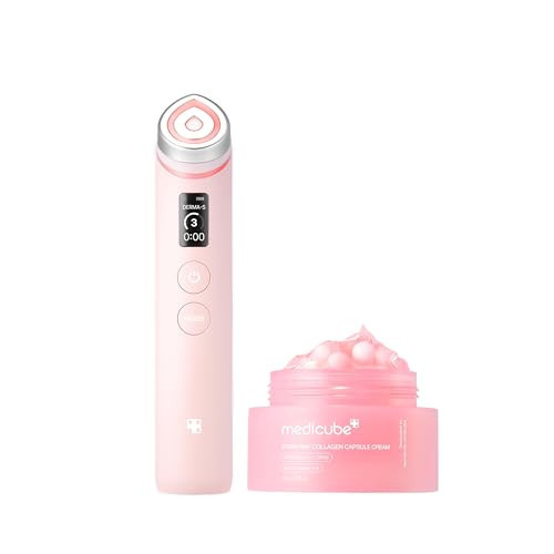 medicube Pink PDRN Glow Duo: Booster Pro Pink and Salmon DNA PDRN Collagen Capsule Cream | for Radiant and Firmer-Looking Glow | Korean Skincare | Amazon (US)
