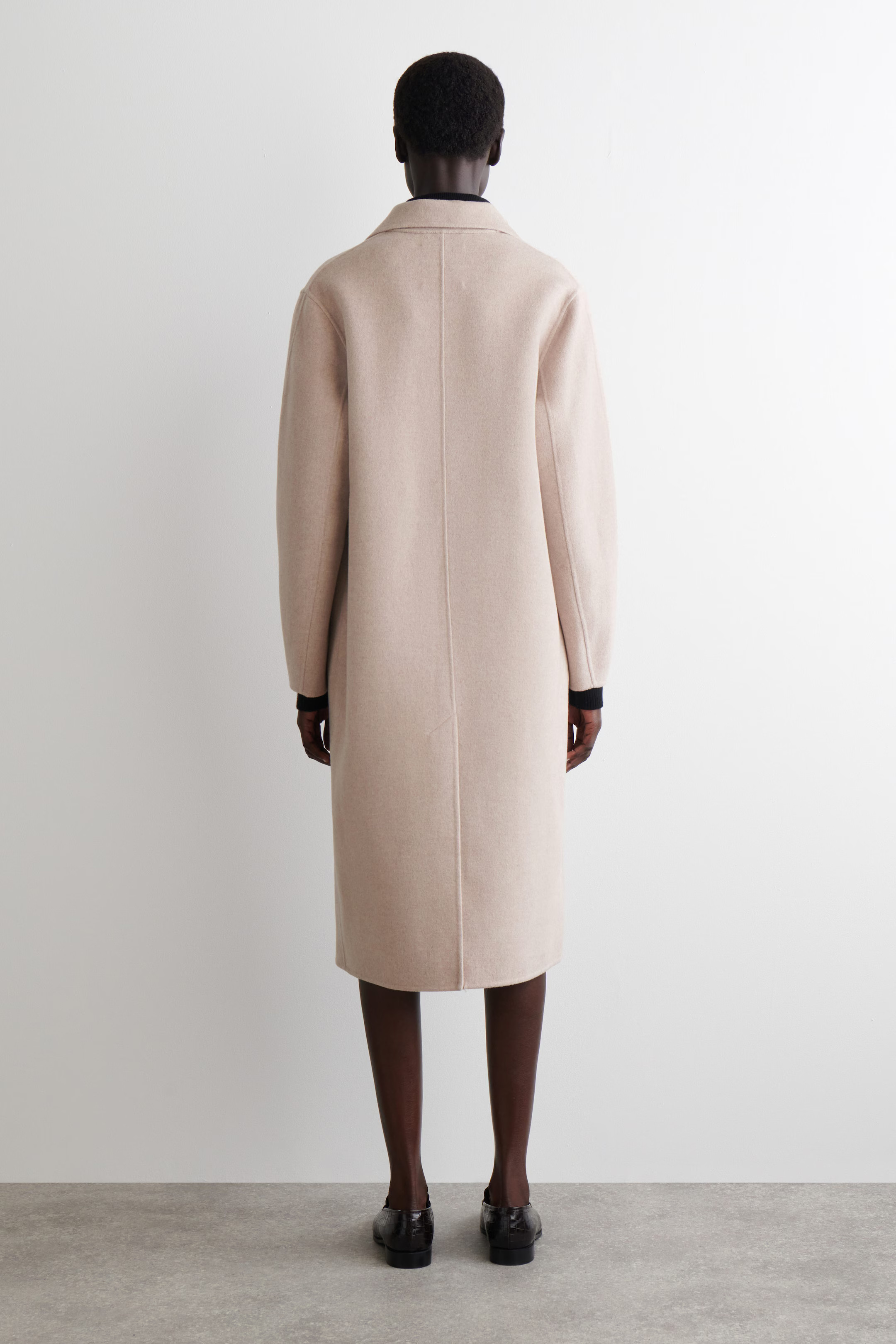 DOUBLE-FACED WOOL COAT - LIGHT BEIGE | COS | COS UK