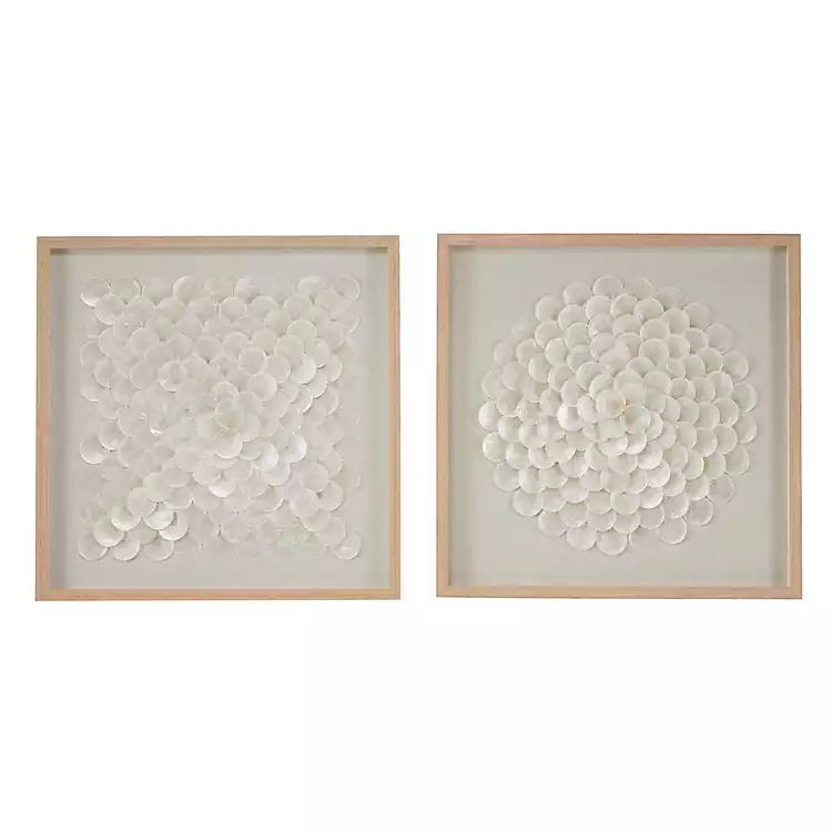 Shell Design Shadow Box 2-pc. Wall Art | Kirkland's Home