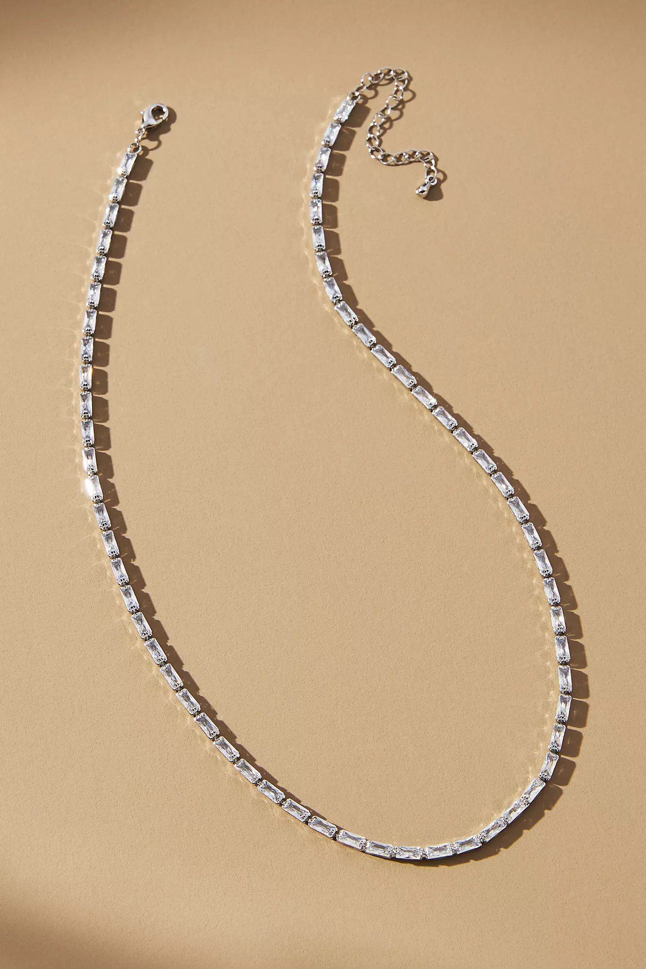 Baguette Tennis Necklace | Anthropologie (US)