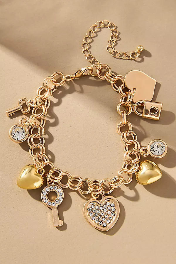 Lulla Heart Evil Eye Charm Bracelet | Anthropologie (US)