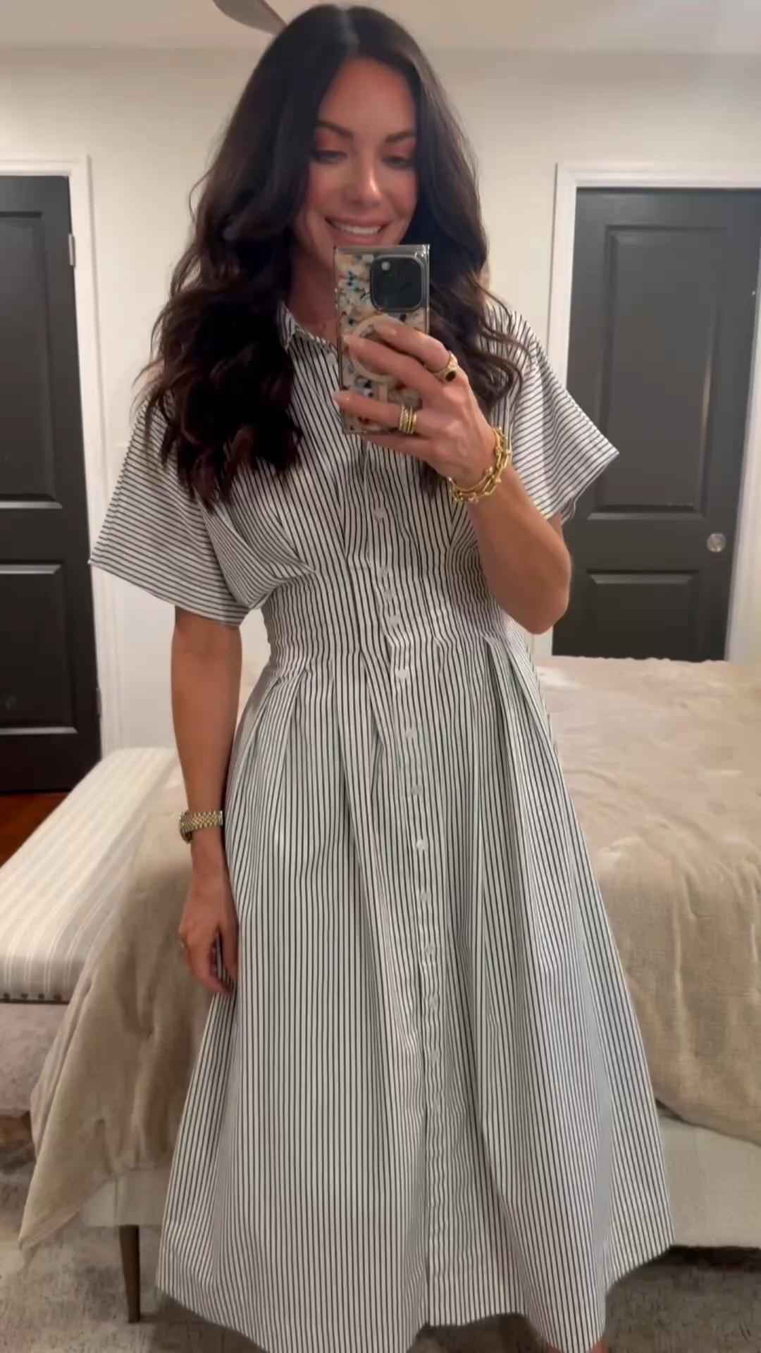 Sharing a great dress today from Anthropologie, but also found you guys really great options at lower price points! One of them is from Amazon and only $40, so make sure you look at the similar items that I have linked! I hope everyone has a blessed Monday! ❤️ #grwm #ootd #fashioninspo #anthropologie #amazonfashion