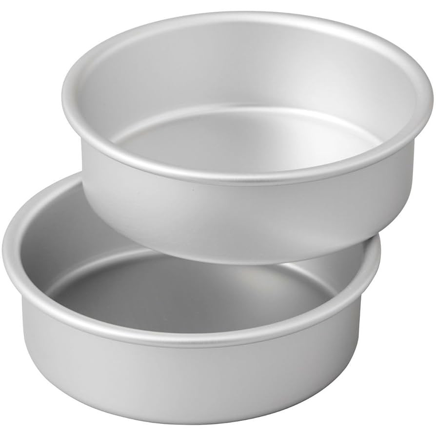 Wilton Small and Tall Aluminum 2 x 6-inch Layer Cake Pan Set, 2- Piece | Amazon (US)
