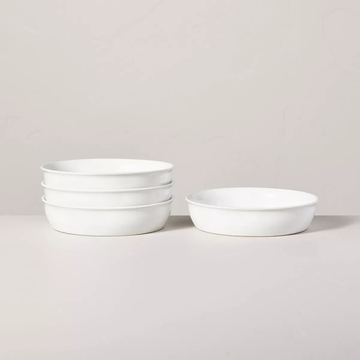 27oz Flared Brim Stoneware Pasta/Grain Bowl Vintage Cream - Hearth & Hand™ with Magnolia | Target