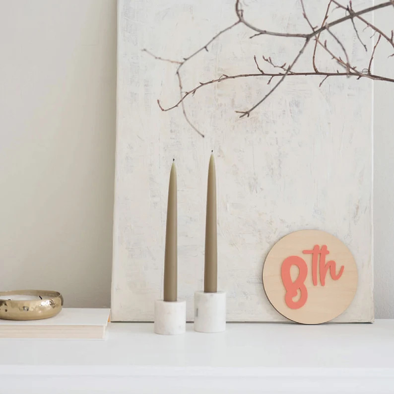 First Day of School Sign Mini Round Back to School Signs Round Grade School Sign Preschool Sign K... | Etsy (US)