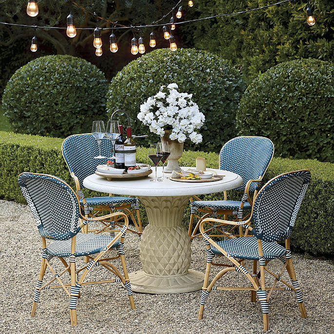 Faux Stone Pineapple Bistro Table | Frontgate | Frontgate