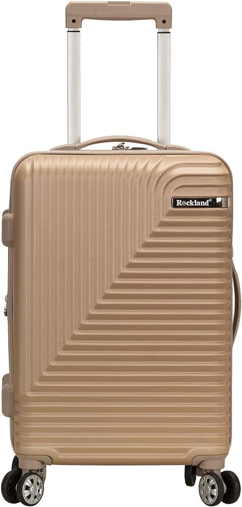 Rockland Star Trail Hardside Spinner Wheel Luggage, Champagne, Carry-On 20-Inch | Amazon (US)