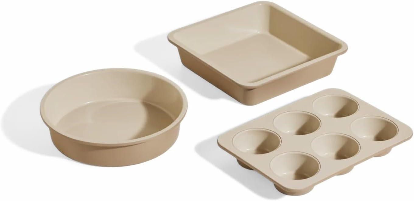 Our Place Wonder Oven Baker’s Kit – 3-Piece Toxin-Free Ceramic Nonstick Bakeware Set (8” Ro... | Amazon (US)