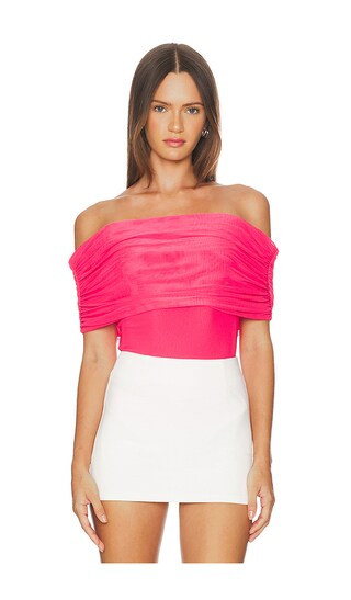 Divya Bodysuit in Strawberry | Revolve Clothing (Global)