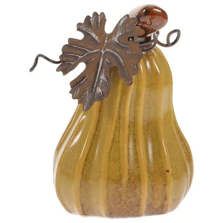 Halloween Goodie Decore Pumpkin Ornaments Ceramic Decoration Fall Garden Home Rural Metal | Walmart (US)
