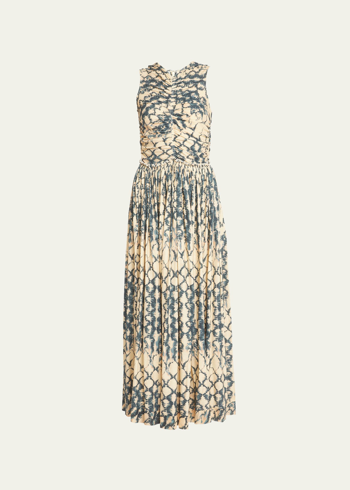 Ulla Johnson Sascha Sleeveless Dyed Cotton Midi Dress | Bergdorf Goodman