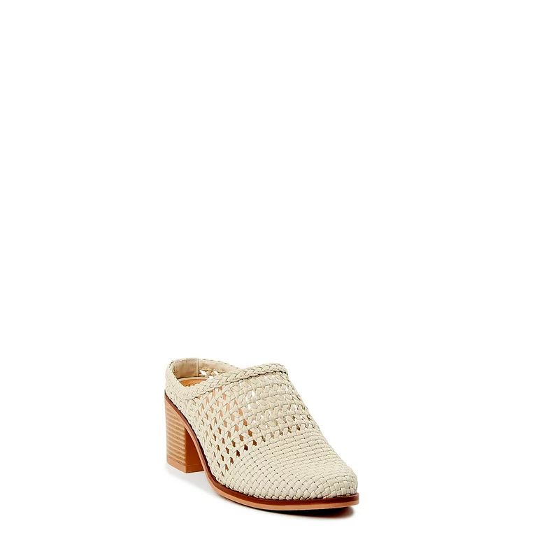 Time and Tru Women's Woven Heeled Mules | Walmart (US)