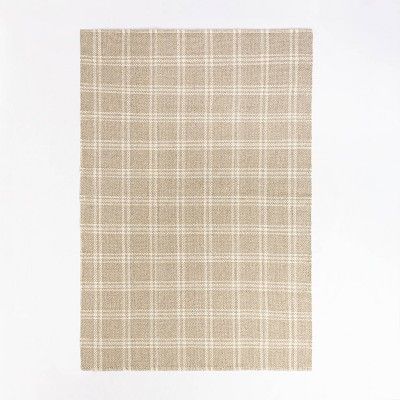 Cottonwood Hand Woven Plaid Wool/Cotton Area Rug Neutral - Threshold™ designed with Studio McGe... | Target