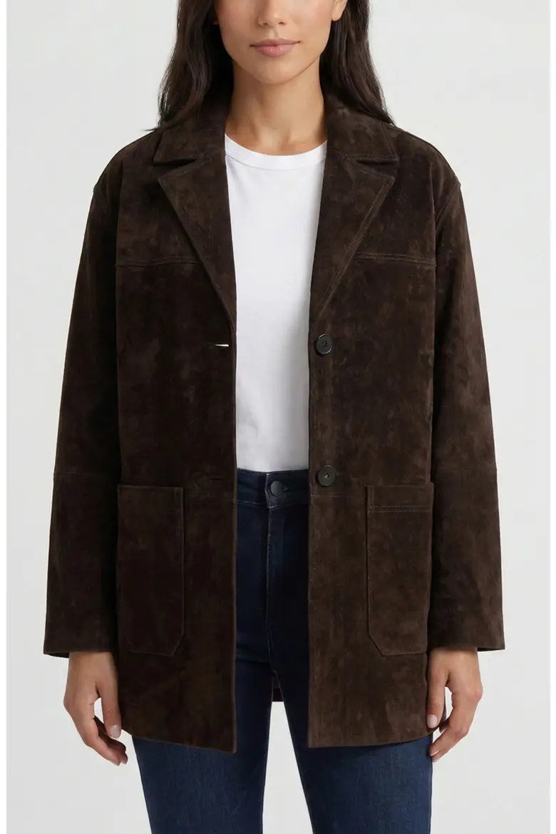 Patch Pocket Suede Jacket (Women) | Nordstrom | Nordstrom