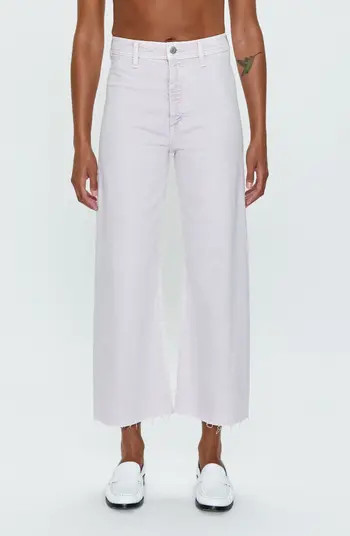 Penny High Waist Raw Hem Wide Leg Jeans | Nordstrom