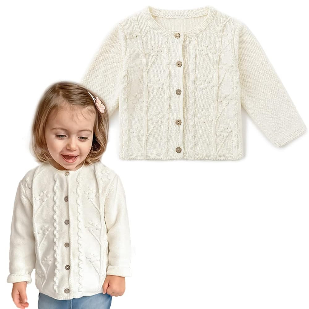 Simplee kids Baby Girls' Fall Winter Cardigan Sweaters Coats Outfits for Toddlers | Amazon (US)