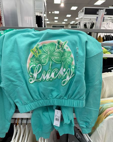 Women’s cropped St Patrick’s day sweatshirt! 
#stpatricks #stpattys #stpatricks #sweatshirt #lucky #cropped #womens #girls #target 

#wreath #entryway #door #hearts #valentines #love #heart #teacher #love  #kids 
#quickshipping #moms #amazonprime #amazon #forher #cybermonday #giftguide #holidaydress #kneehighboots #loungeset #thanksgiving #walmart #target #macys #academy #under40
#under50 #fallfaves #christmas #winteroutfits #holidays #coldweather #transition #rustichomedecor #cruise #highheels #pumps #blockheels #clogs #mules #midi #maxi #dresses #skirts #croppedtops #everydayoutfits #livingroom #highwaisted #denim #jeans #distressed #momjeans #paperbag #opalhouse #threshold #anewday #knoxrose #mainstay #costway #universalthread #garland 
#boho #bohochic #farmhouse #modern #contemporary #beautymusthaves 
#amazon #amazonfallfaves #amazonstyle #targetstyle #nordstrom #nordstromrack #etsy #revolve #shein #walmart #halloweendecor #halloween #dinningroom #bedroom #livingroom #king #queen #kids #bestofbeauty #perfume #earrings #gold #jewelry #luxury #designer #blazer #lipstick #giftguide #fedora #photoshoot #outfits #collages #homedecor

   

#liketkit #LTKfamily #LTKcurves #LTKfit #LTKbeauty #LTKhome #LTKstyletip #LTKunder100 #LTKsalealert #LTKtravel #LTKunder50 #LTKhome #LTKsalealert #LTKkids #LTKSeasonal


#LTKSeasonal #LTKstyletip #LTKunder50