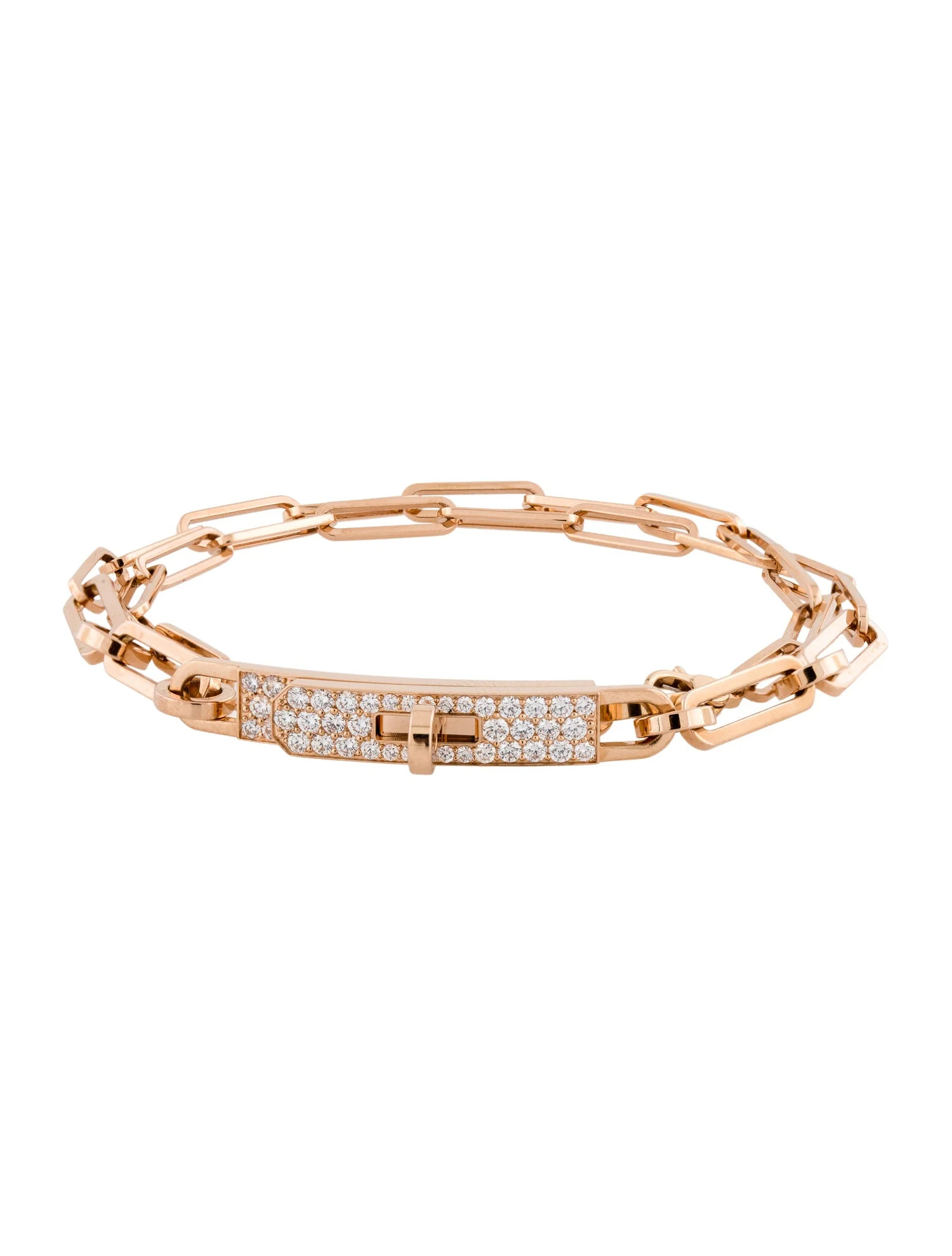 18K Diamond Small Kelly Chaine Convertible Double Bracelet | The RealReal