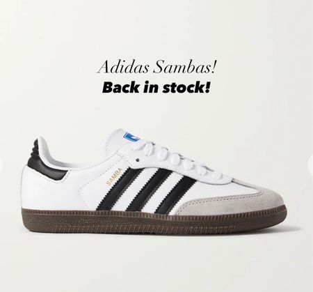 Adidas White Sambas- back in stock 

#LTKeurope #LTKshoecrush #LTKfindsunder100