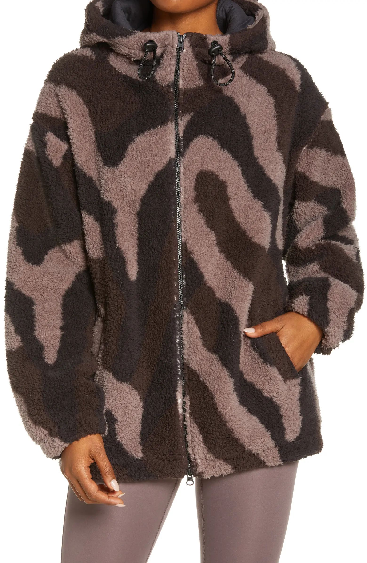 Zella Cloud Soft Fleece Hooded Jacket | Nordstrom | Nordstrom