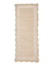 2x5 Wool Pile Scalloped Area Rug | Marshalls