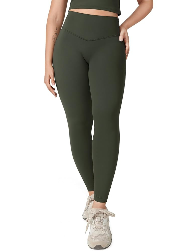 Hugcurve No Front Seam High Waisted Workout Leggings for Women Buttery Soft Yoga Pants Gym Athlet... | Amazon (US)