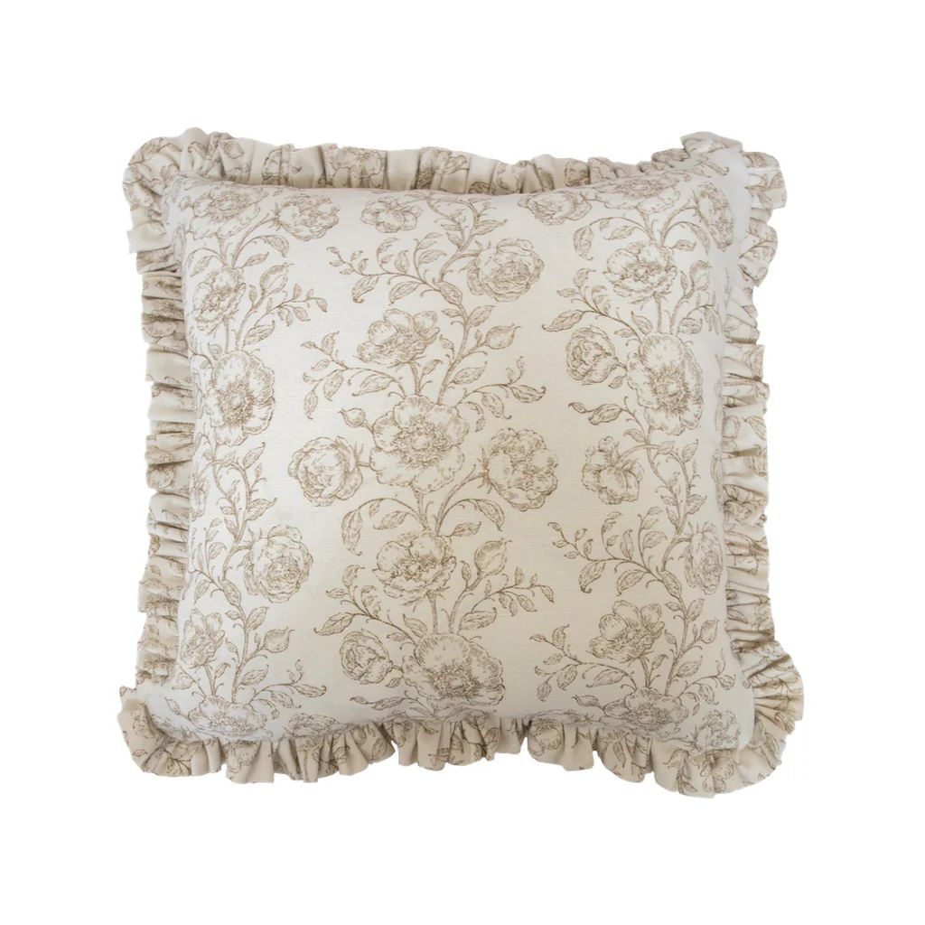 Ruffled Mabel Pillow Cover - Chestnut | Monika Hibbs Home