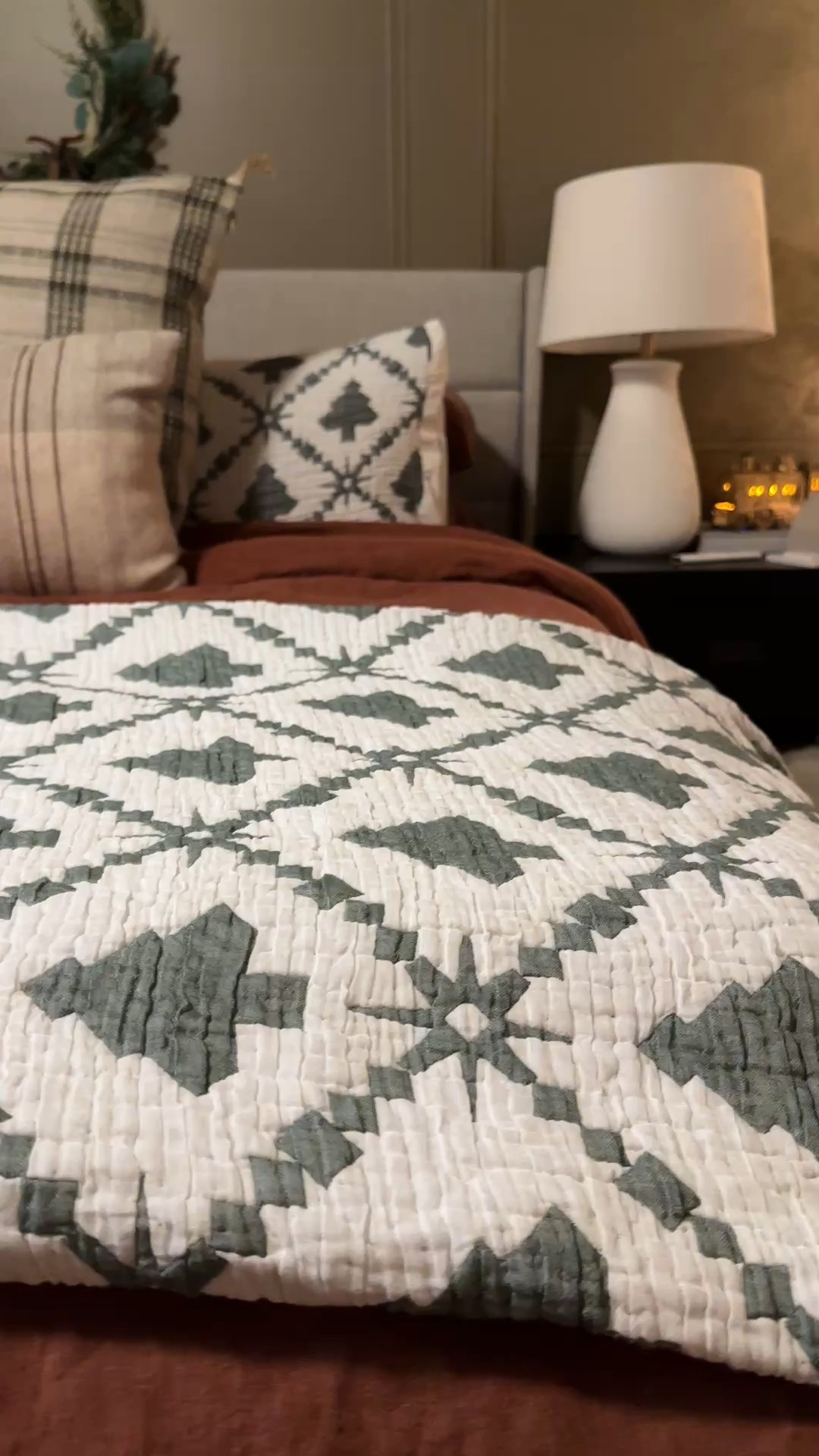 Our Christmas bedding from target is still on sale and available in the snow flake and candy cane patterns as well!

Christmas bedroom decor 

#LTKHome #LTKHoliday #LTKCyberWeek