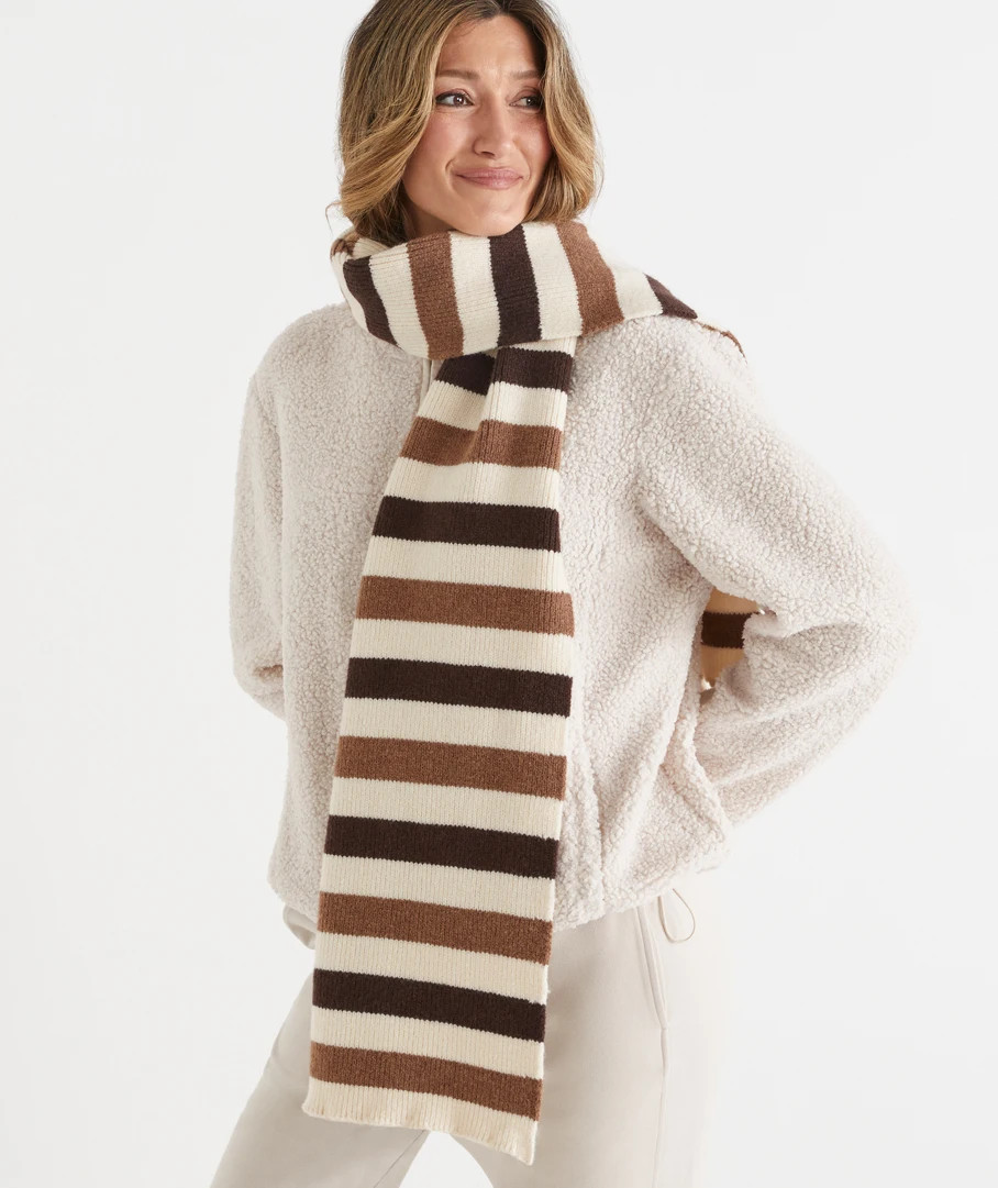 Stripe Knit Scarf | Sussan