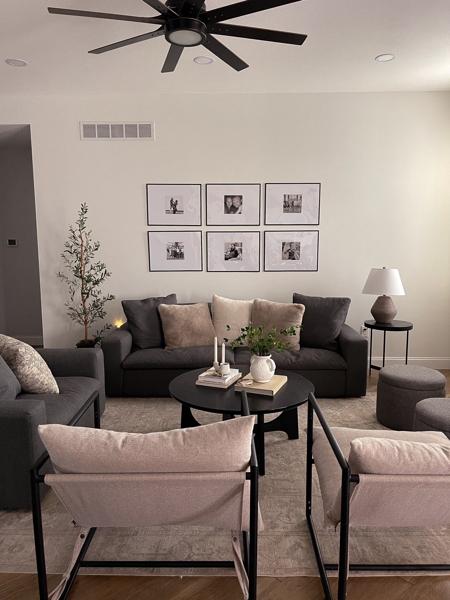 Neutral Livingroom with dark gray couches


#LTKhome #LTKSeasonal #LTKstyletip