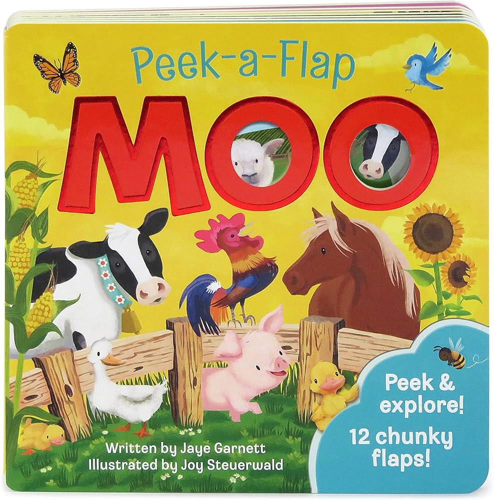 Moo: Peek-a-Flap Children's Board Book | Amazon (US)