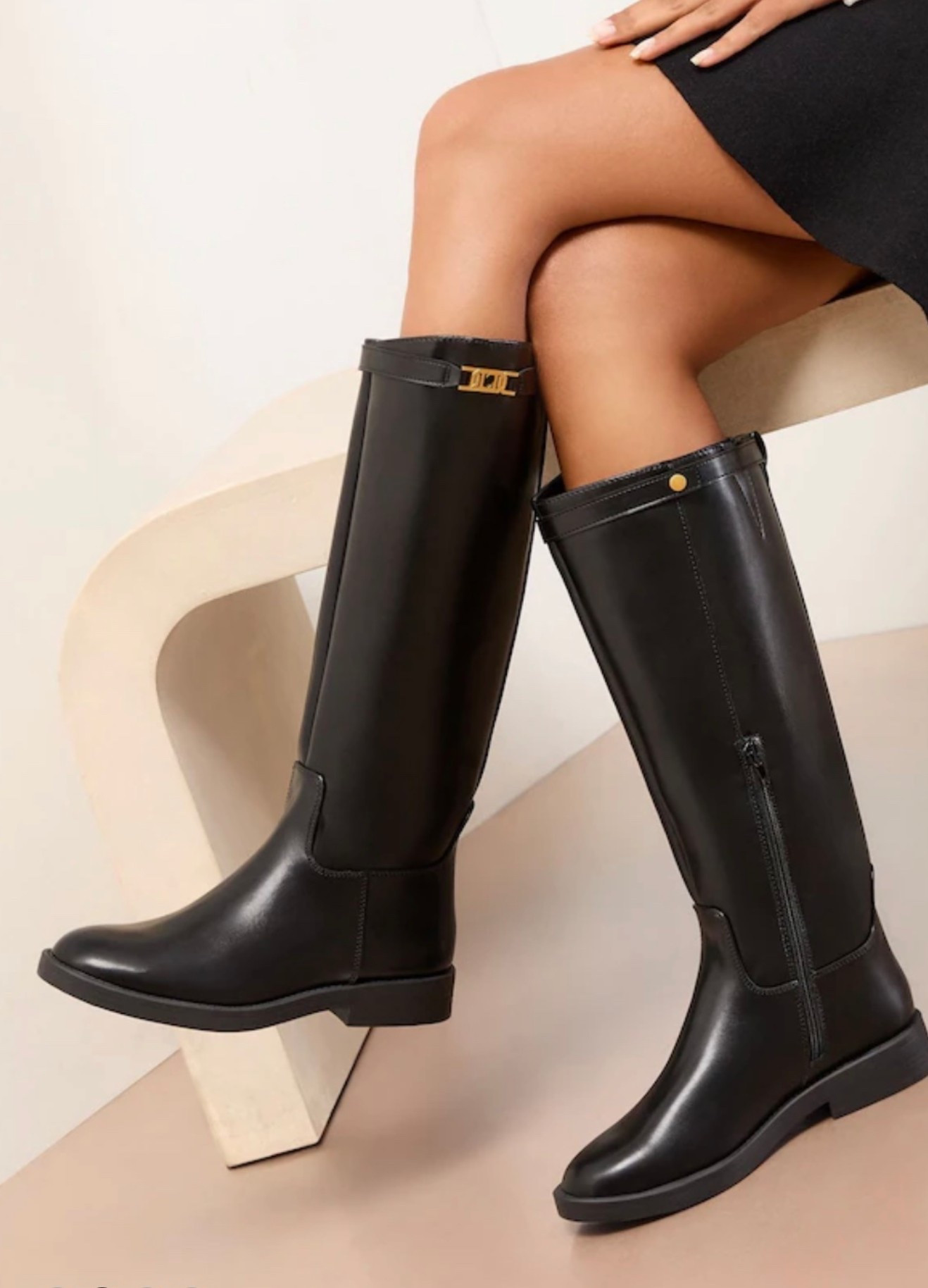 Knee high boots 
Black boots 
Riding boots 

#LTKuk #LTKautumn #LTKeurope