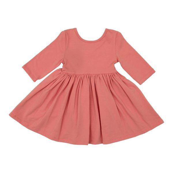 Pumpkin Peach Twirl Dress | Mila and Rose