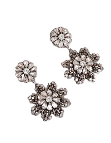 Boden beaded snowflake earrings. Vintage style. Beaded flower earrings. Christmas earrings. Festive earrings. Statement earrings  

#LTKGiftGuide #LTKCyberweek #LTKHoliday