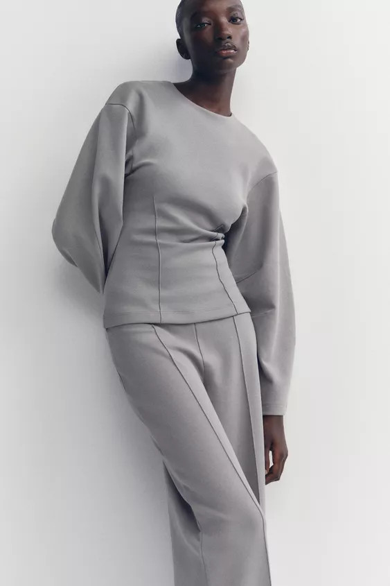 INTERLOCK KNIT TROUSERS WITH VENTS | Zara UK