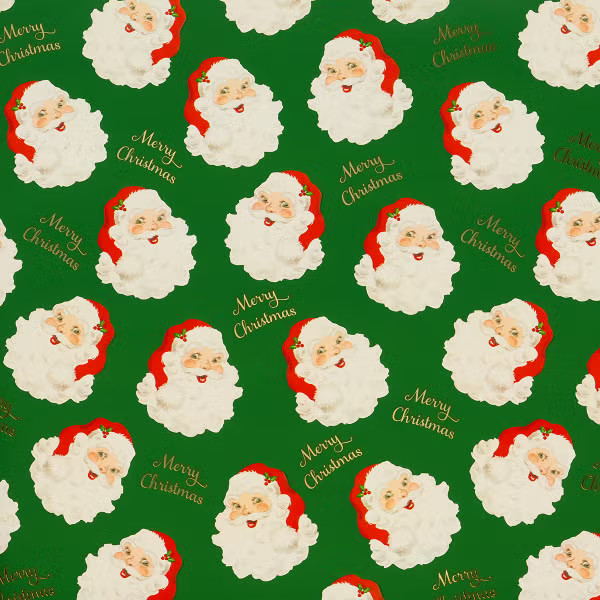 Design Design Classic Santa Wrapping Paper | The Container Store