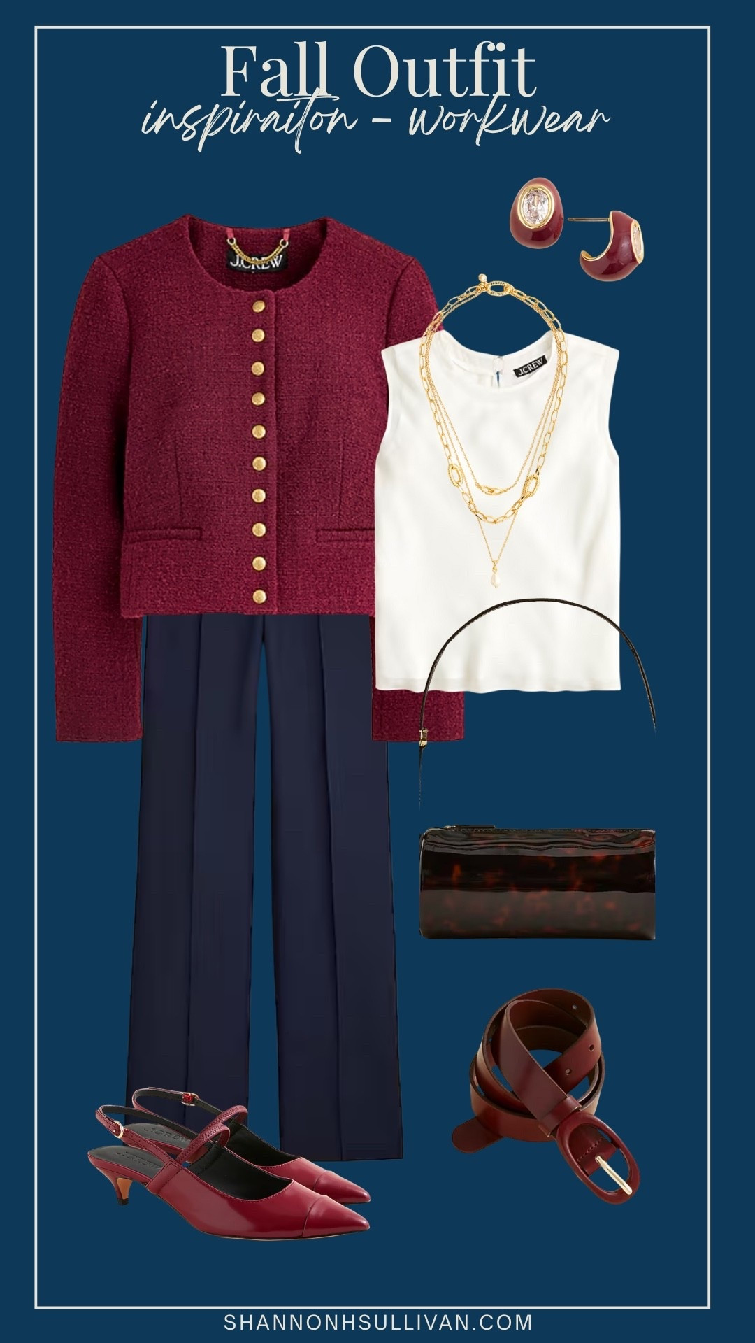 Fall workwear outfit inspiration from J.Crew - new autumn arrivals. This tweed lady jacket is available in three colors and so versatile for fall. These trousers are on sale for 30% off with code “shop fall” and available in petite sizes. They have a flattering seam down the front that gives an elongating appearance  

#LTKFallSale #LTKWorkwear #LTKPetite