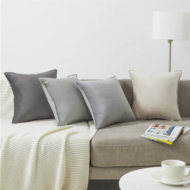Velvet Pillow Cover (Set of 4) | Wayfair North America