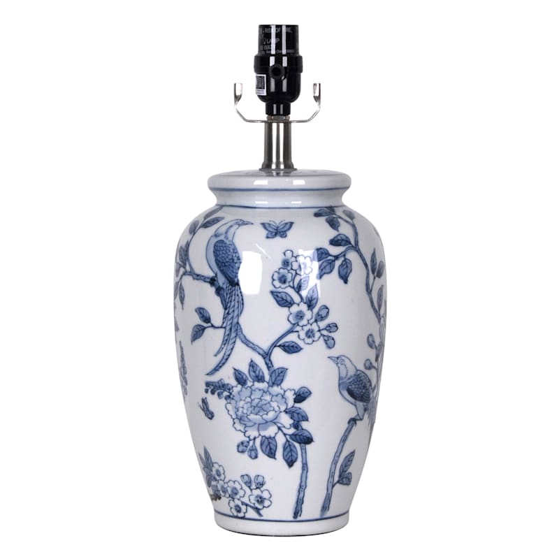 Grace Mitchell Blue & White Chinoiserie Accent Lamp, 15.5" | At Home