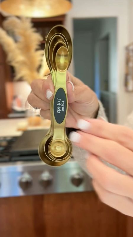 FOUND! Gold magnetic measuring spoons, that you can see the measurements clearly! magnetic so They store nestled together 
AND they have 2 ends…1 skinny. So it fits in most jars 👏🏼👏🏼👏🏼

Amazon 


#LTKhome #LTKGiftGuide #LTKover40