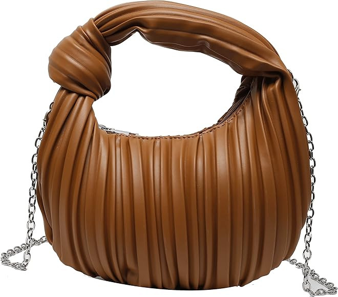 ELDA Knotted Clutch Crossbody Purse for Women Cloud Handbag Fashion Dumpling Bag Ruched Pouch Bag | Amazon (US)