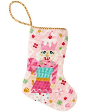 Bauble Stockings Sugary Sweet Pink Nutcracker Needlepoint Stocking | Dillard's | Dillard's