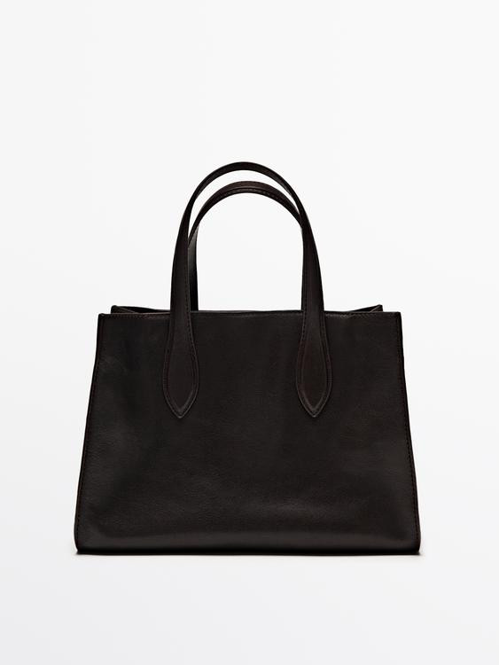 Mini nappa leather MD ICON tote bag | Zara US