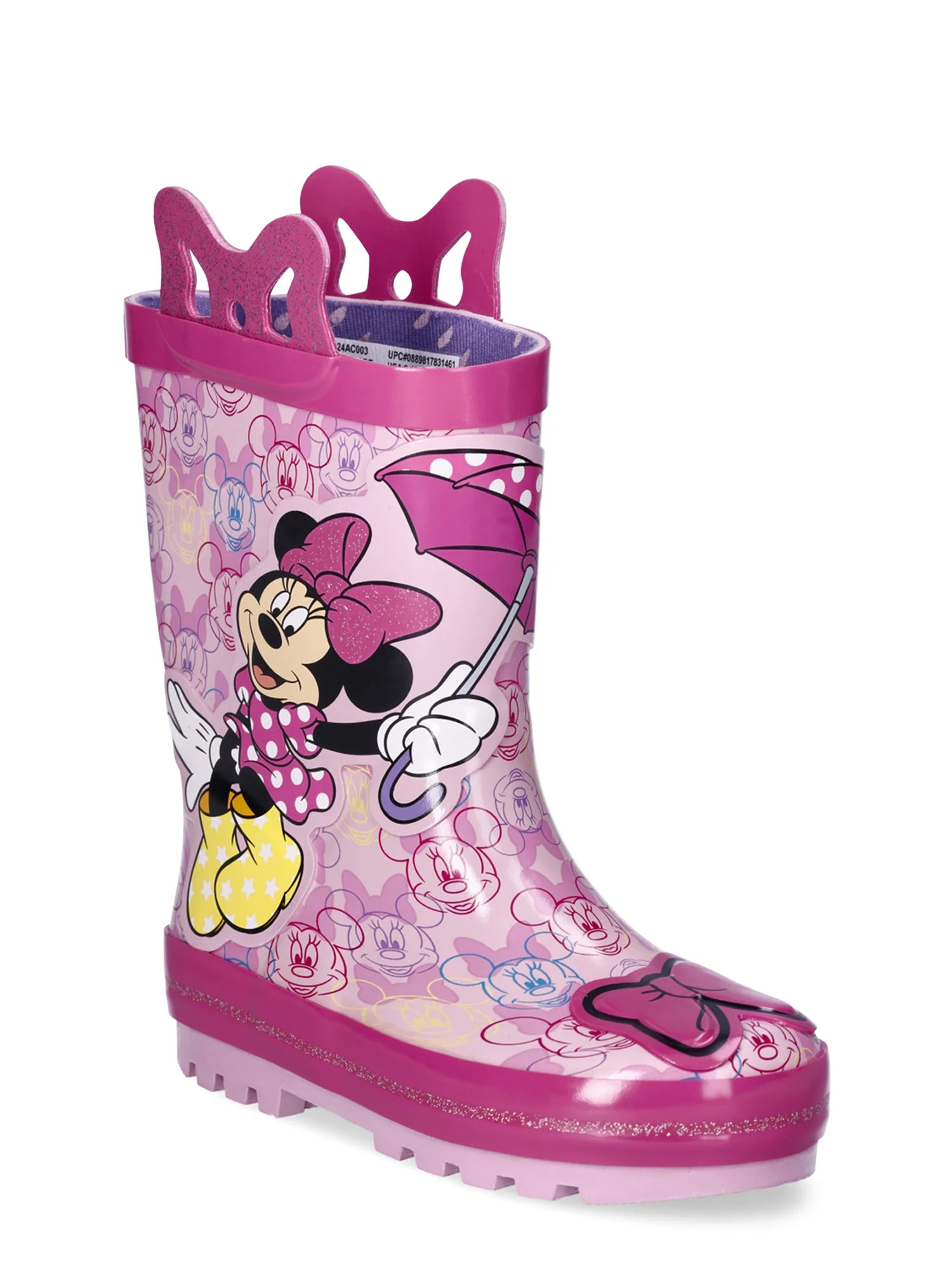 Minnie Mouse Toddler Girls Rain Boots, Sizes 5/6-13/1 | Walmart (US)