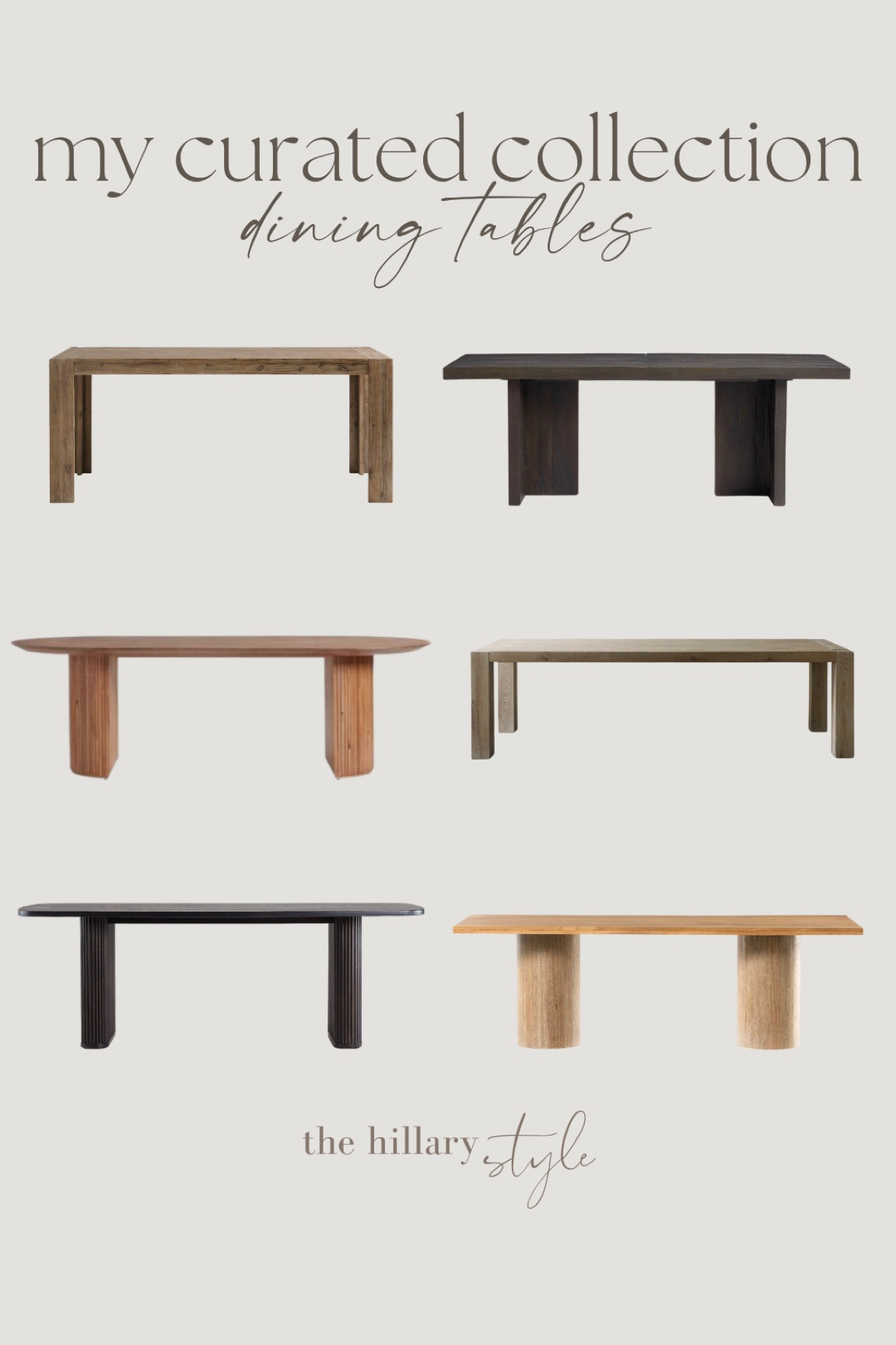 My curated collection of dining room tables!

Amazon. Pottery barn. Cb2. Crate and barrel. West elm. World market. Target. 

#LTKhome #LTKsalealert #LTKstyletip