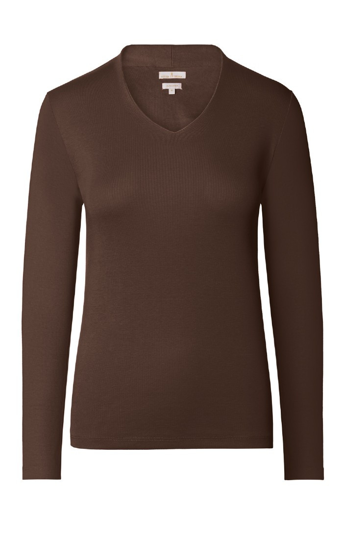 Ladies Cotton V-Neck Top | The House of Bruar