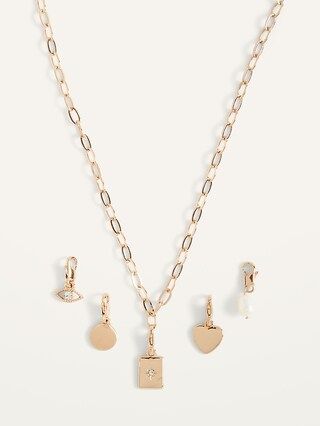 Gold-Toned Convertible Pendant Necklace for Women | Old Navy (US)