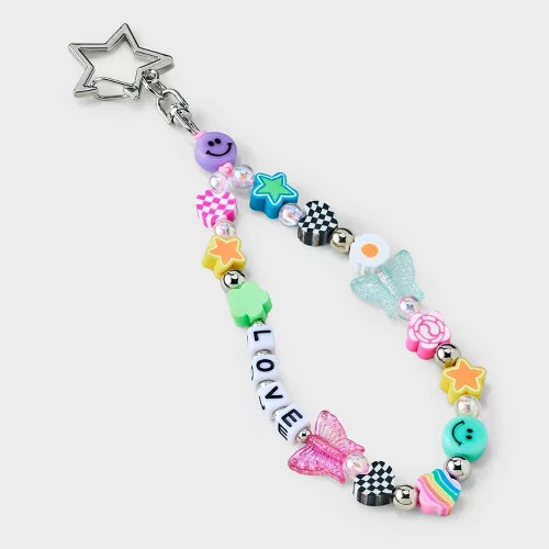 Girls' Friendship Bag Charm - art class™: Solid Pattern Keychain, Lobster Claw Clasp, Polyester... | Target
