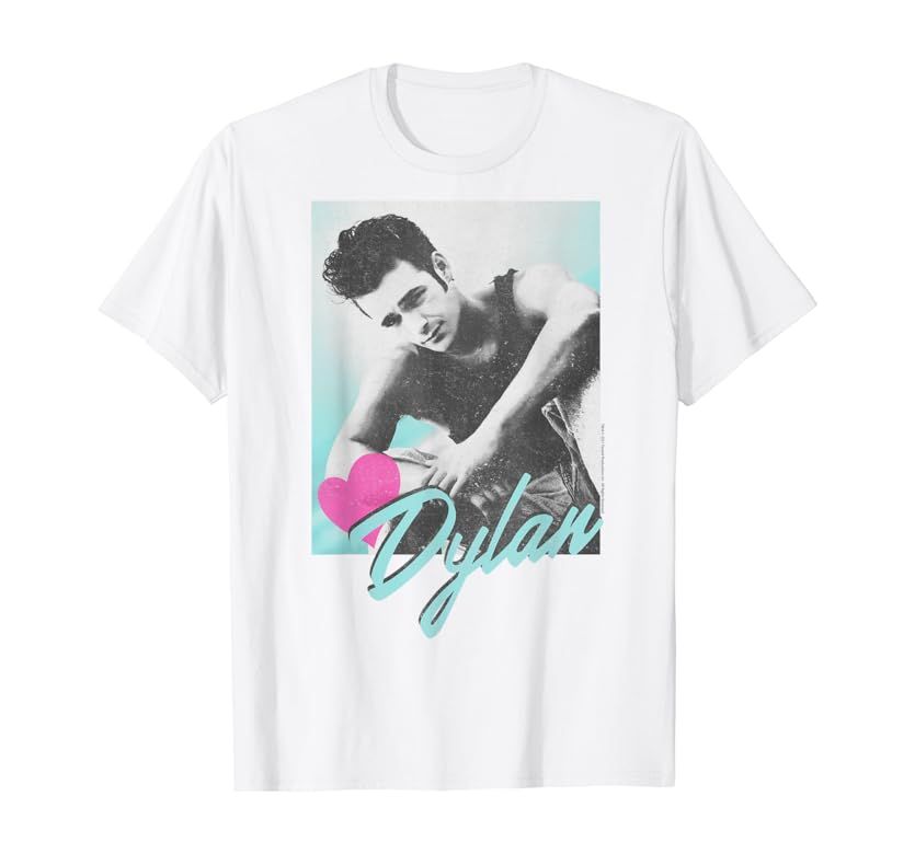 Beverly Hills 90210 Dylan McKay Heart Portrait T-Shirt | Amazon (US)