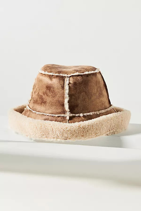 Sherpa-Lined Bucket Hat | Anthropologie (US)